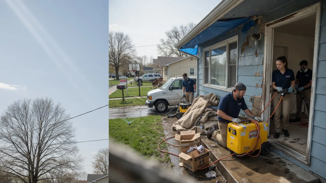Basement Flood Cleanup in Helmsburg, IN near me